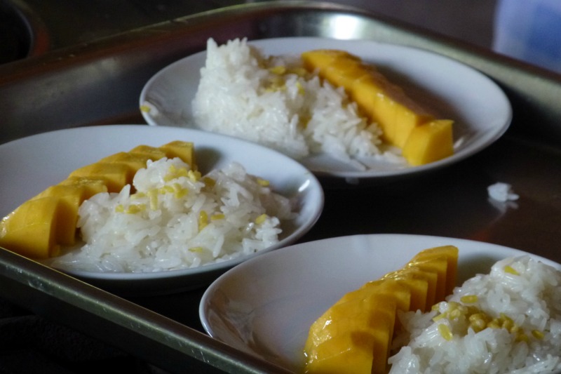 Sweet sticky rice mit Mango