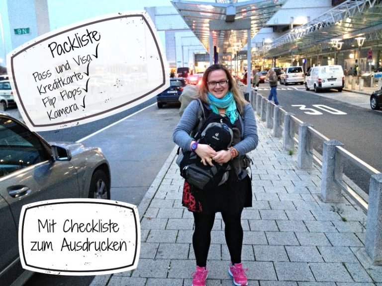 Meine Packliste mit Checkliste