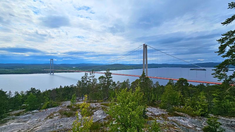 Die Hohe Küsen Brücke in Schweden